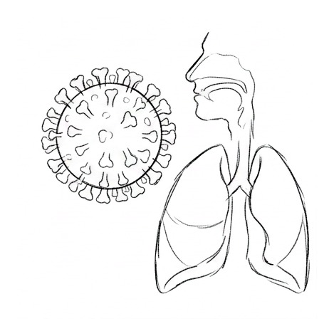 Influenza — educational illustration