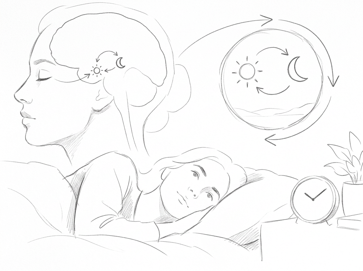 Insomnia — educational illustration